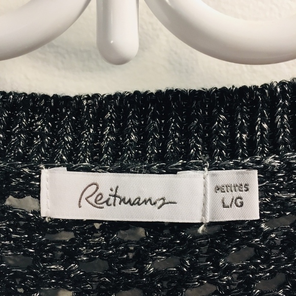 Reitmans Open Weave Sweater Petite Large - Picture 6 of 7